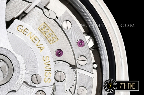 DayDate 228206 Diamonds Bezel SS/SS Silver White Dial Baugette Diamond Markers A3255 Mod