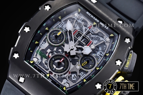 Richard Mille RM011-03 New Gen Flyback PVD/VRU Black A7750 Mod