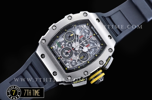 Richard Mille  RM011-03 New Gen Flyback SS/VRU Black A7750 Mod