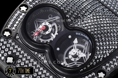 Richard Mille  RM053 Pablo MacDonogh Tourb Diams PVD/VRU Blk A2824
