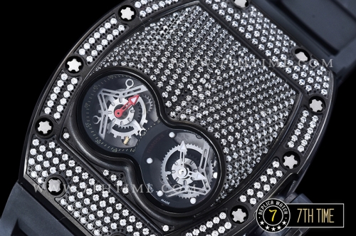 Richard Mille  RM053 Pablo MacDonogh Tourb Diams PVD/VRU Blk A2824