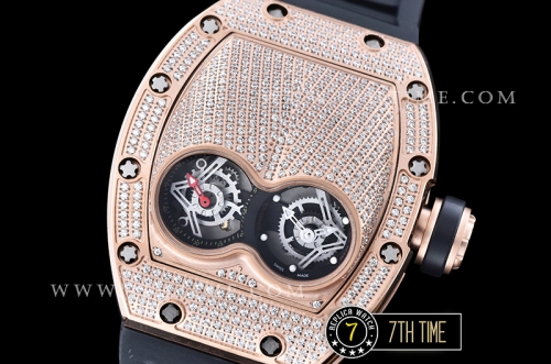 Richard Mille  RM053 Pablo MacDonogh Tourb Diams RG/VRU Black A2824