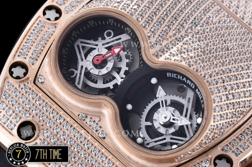 Richard Mille  RM053 Pablo MacDonogh Tourb Diams RG/VRU Black A2824