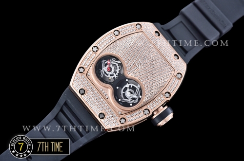 Richard Mille  RM053 Pablo MacDonogh Tourb Diams RG/VRU Black A2824