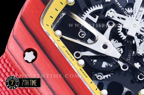 Richard Mille RM027-02 Rafael Nadal L.E. FC/NY Red/Yellow Miyota Mod