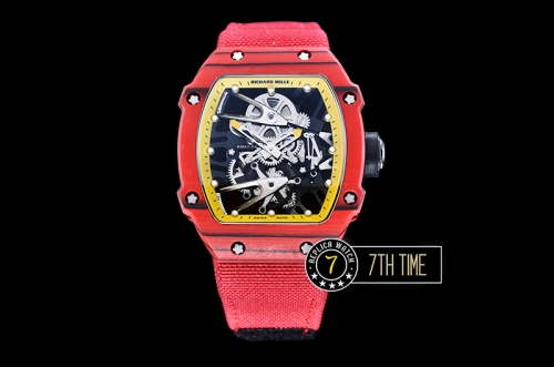Richard Mille RM027-02 Rafael Nadal L.E. FC/NY Red/Yellow Miyota Mod