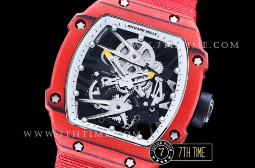Richard Mille RM027-02 Rafael Nadal L.E. FC/NY Red/White Miyota Mod Red Strap