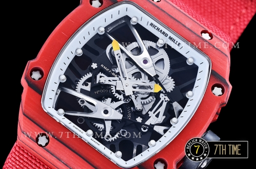 Richard Mille RM027-02 Rafael Nadal L.E. FC/NY Red/White Miyota Mod Red Strap