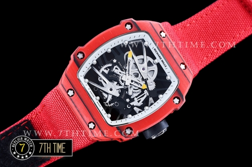 Richard Mille RM027-02 Rafael Nadal L.E. FC/NY Red/White Miyota Mod Red Strap