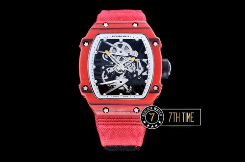 Richard Mille RM027-02 Rafael Nadal L.E. FC/NY Red/White Miyota Mod Red Strap