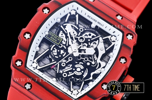 Richard Mille RM035-01 Rafael Nadal Red FC/VRU Black/White Miyota Mod Red Strap
