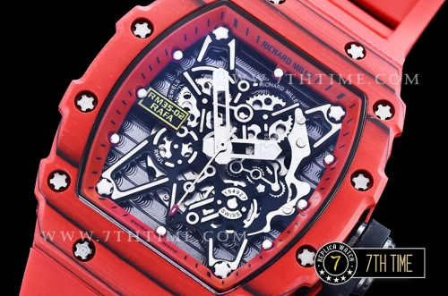 Richard Mille RM035-02 Rafael Nadal Red FC/VRU Blk/Red Miyota Mod Red Strap