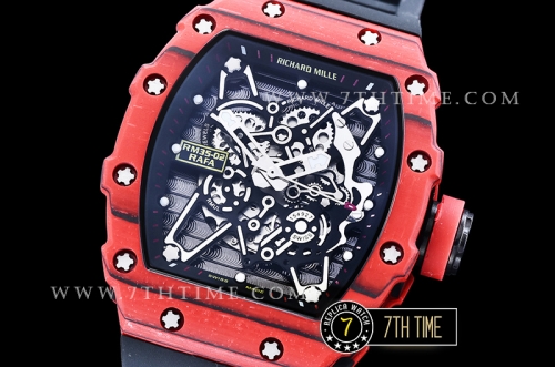 Richard Mille RM035-02 Rafael Nadal Red FC/VRU Blk/Blk Miyota Mod
