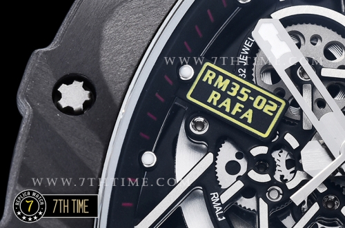 Richard Mille RM035-02 Rafael Nadal Black FC/VRU Black Miyota Mod