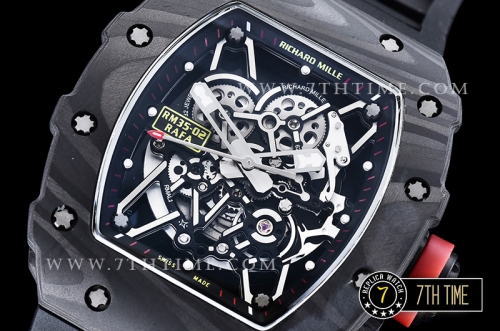 Richard Mille RM035-02 Rafael Nadal Black FC/VRU Black Miyota Mod