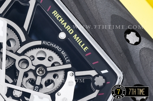 Richard Mille RM035-02 Rafael Nadal Black FC/VRU Miyota Mod Yellow Strap