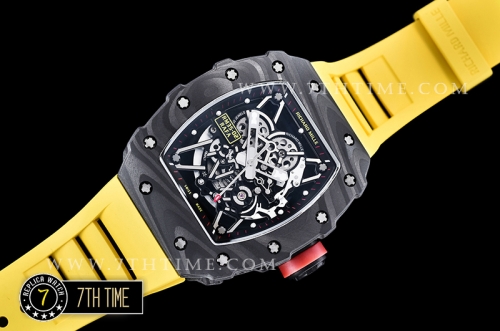 Richard Mille RM035-02 Rafael Nadal Black FC/VRU Miyota Mod Yellow Strap