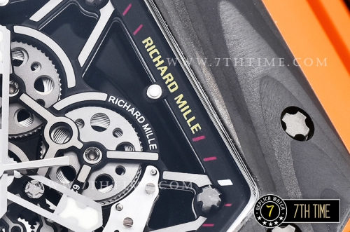 Richard Mille RM035-02 Rafael Nadal Black FC/VRU Blkac/Black Miyota Mod Orange Strap