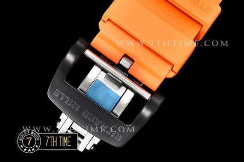 Richard Mille RM035-02 Rafael Nadal Black FC/VRU Blkac/Black Miyota Mod Orange Strap