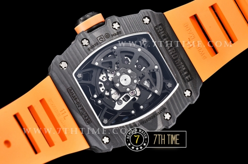 Richard Mille RM035-02 Rafael Nadal Black FC/VRU Blkac/Black Miyota Mod Orange Strap
