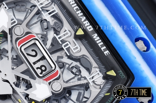 Richard Mille RM011-03 Auto Flyback Chronograph Blue FC/VRU Black A7750 Mod