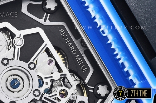 Richard Mille RM011-03 Auto Flyback Chronograph Blue FC/VRU Black A7750 Mod