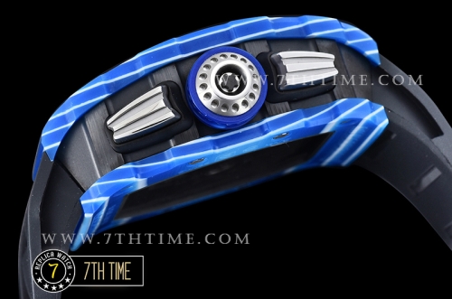 Richard Mille RM011-03 Auto Flyback Chronograph Blue FC/VRU Black A7750 Mod