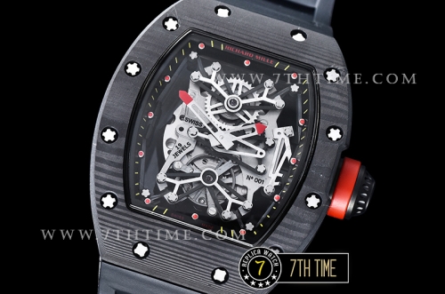 Richard Mille RM001 Tourbillon FC/VRU Black/Red Custom Movement Red Inner Bezel Red Needle