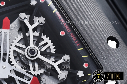Richard Mille RM001 Tourbillon FC/VRU Black/Red Custom Movement Red Inner Bezel Red Needle