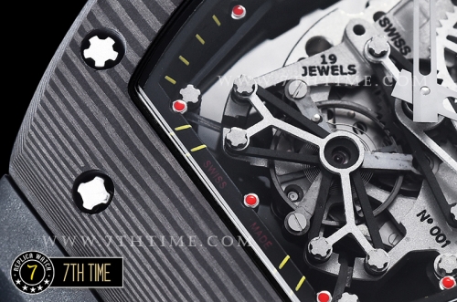 Richard Mille RM001 Tourbillon FC/VRU Black/Red Custom Movement Red Inner Bezel Red Needle