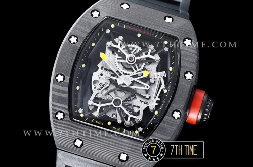 Richard Mille RM001 Tourbillon FC/VRU Black/Yellow Custom Movement Black Inner Bezel Yellow Needle