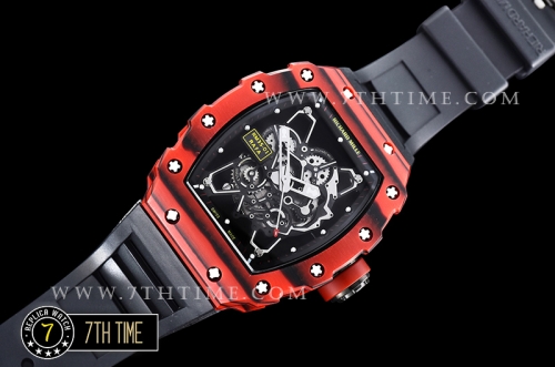 Richard Mille RM035-01 Rafael Nadal Red FC/VRU Blk/Red Miyota Mod Black Inner Bezel Rehaut