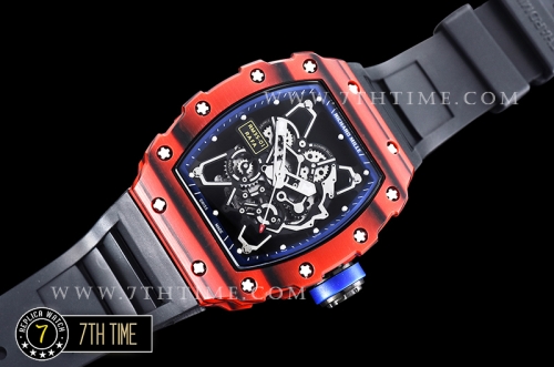 Richard Mille RM035-01 Rafael Nadal Red FC/VRU Blk/Blue Miyota Mod Blue Inner Bezel Rehaut