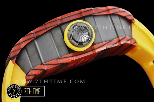 Richard Mille RM035-01 Rafael Nadal Red FC/VRU Blk/Yllw Miyota Mod Yellow Inner Bezel Rehaut