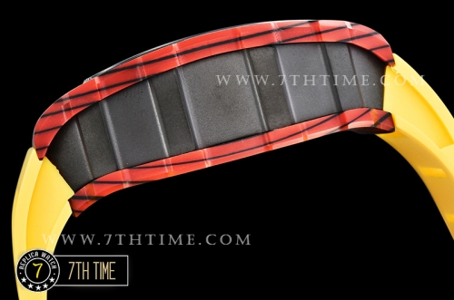 Richard Mille RM035-01 Rafael Nadal Red FC/VRU Blk/Yllw Miyota Mod Yellow Inner Bezel Rehaut