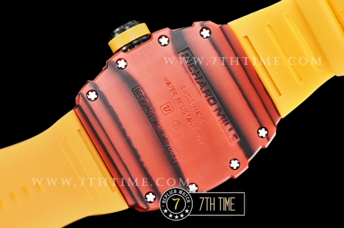 Richard Mille RM035-01 Rafael Nadal Red FC/VRU Blk/Yllw Miyota Mod Yellow Inner Bezel Rehaut
