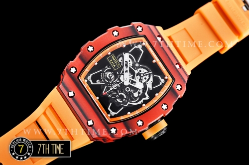 Richard Mille RM035-01 Rafael Nadal Red FC/VRU Blk/Org Miyota Mod Orange Inner Bezel Rehaut