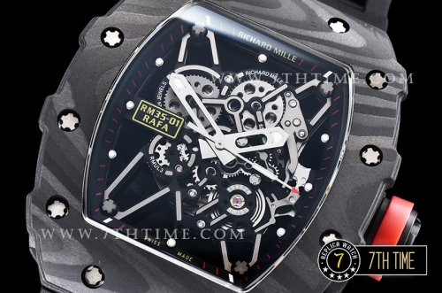 Richard Mille RM035-01 Rafael Nadal Black FC/VRU Blk/Red Miyota Mod