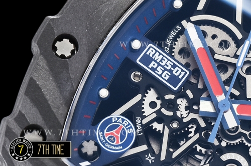 Richard Mille RM035-01 Rafael Nadal Black FC/VRU Blk/Blue Miyota Mod