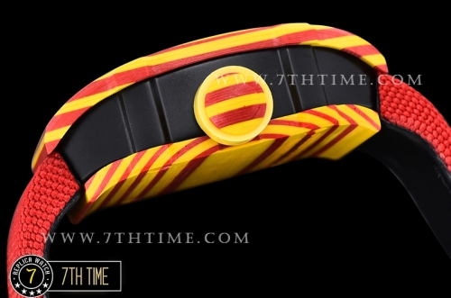 Richard Mille RM027-03 Rafael Nadal Red/Yellw FC/VRU Blk Miyota Mod