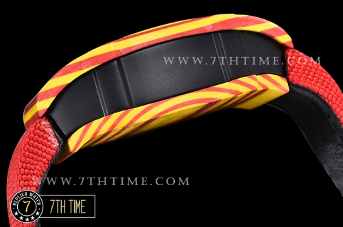 Richard Mille RM027-03 Rafael Nadal Red/Yellw FC/VRU Blk Miyota Mod
