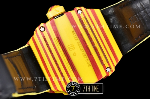 Richard Mille RM027-03 Rafael Nadal Red/Yellw FC/VRU Blk Miyota Mod Yellow Strap