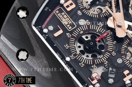 Richard Mille RM011 R.Gros Jean LE FC/PVD/VRU Skele Blk A7750 Mod