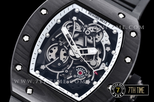 Richard Mille RM055 Bubba Watson FC/RU Skeleton White MY9015 Mod
