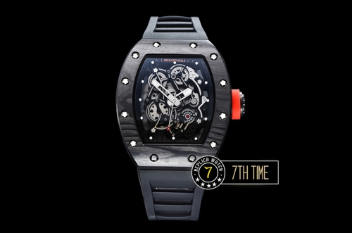 Richard Mille RM055 Bubba Watson FC/RU Skeleton Black MY9015 Mod