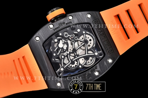 Richard Mille RM055 Bubba Watson FC/RU Skeleton Orange MY9015 Mod