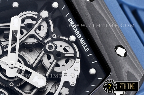 Richard Mille RM055 Bubba Watson FC/RU Skeleton Blue MY9015 Mod