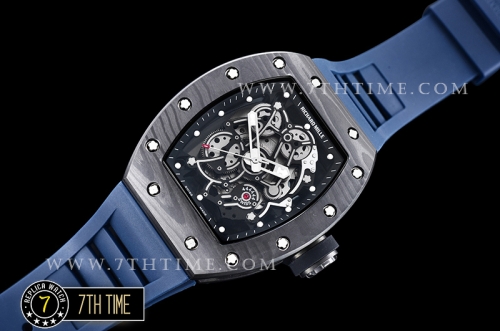 Richard Mille RM055 Bubba Watson FC/RU Skeleton Blue MY9015 Mod