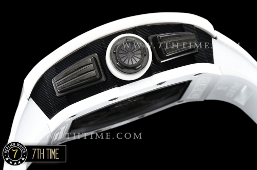 Richard Mille RM011 Carbon/Ceramic CER/RU White/Num A7750 Mod