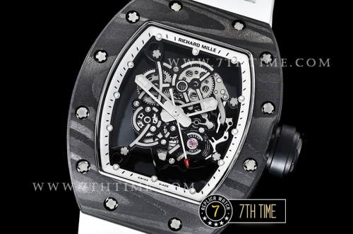 Richard Mille RM055 Bubba Watson FC/TI/RU Skeleton White MY8215 Mod